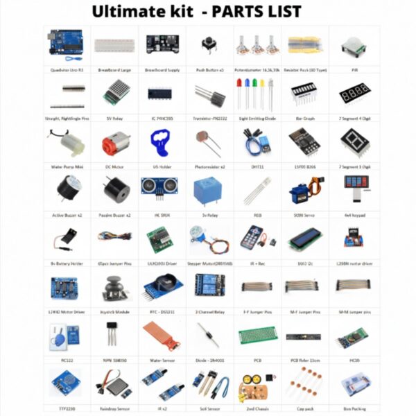 Advanced Professional Uno R3 Starter Kit with Sensors & Modules