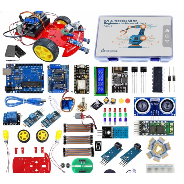 IoT & Robotics Kit for Beginners to Advanced Users with Pre-Soldered Motors