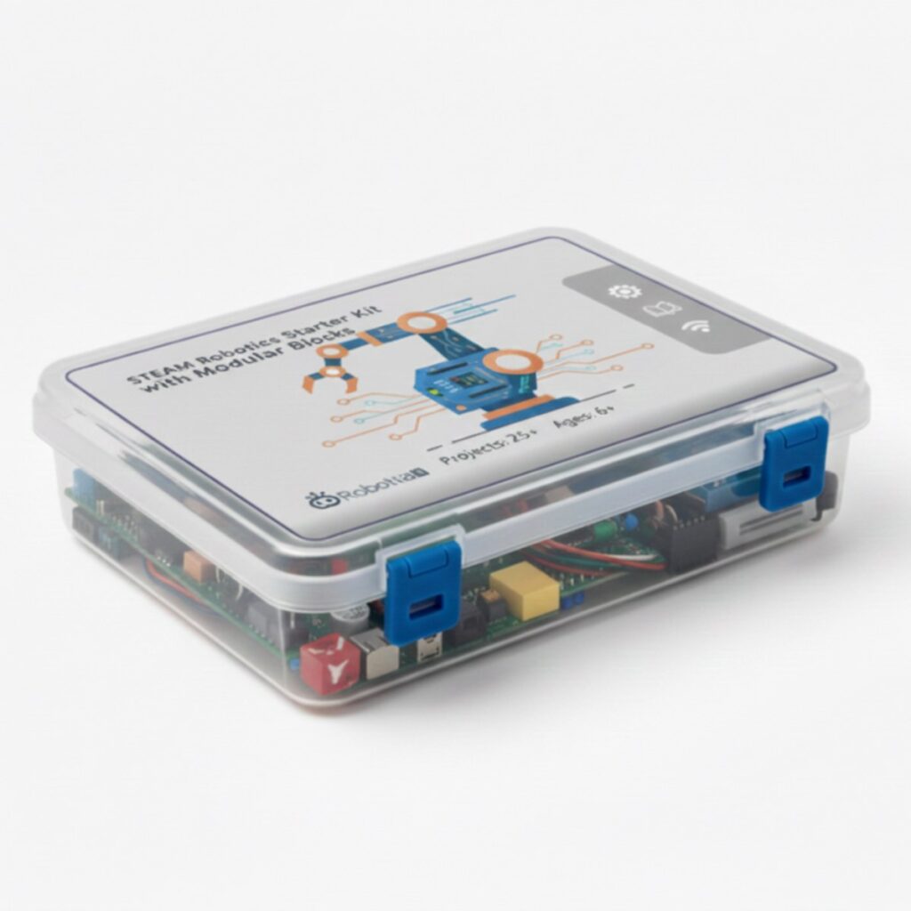 STEAM Robotics Starter Kit with Modular Blocks - RoboKid | Smart Kits ...