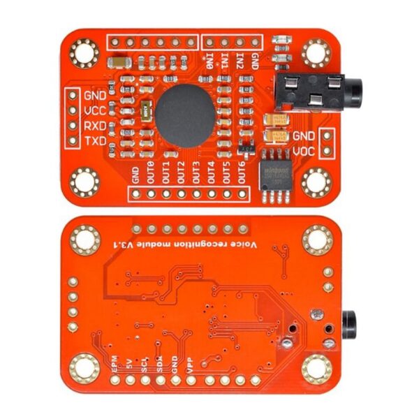 Voice Recognition Module With Mic & Speaker-Recognition Board